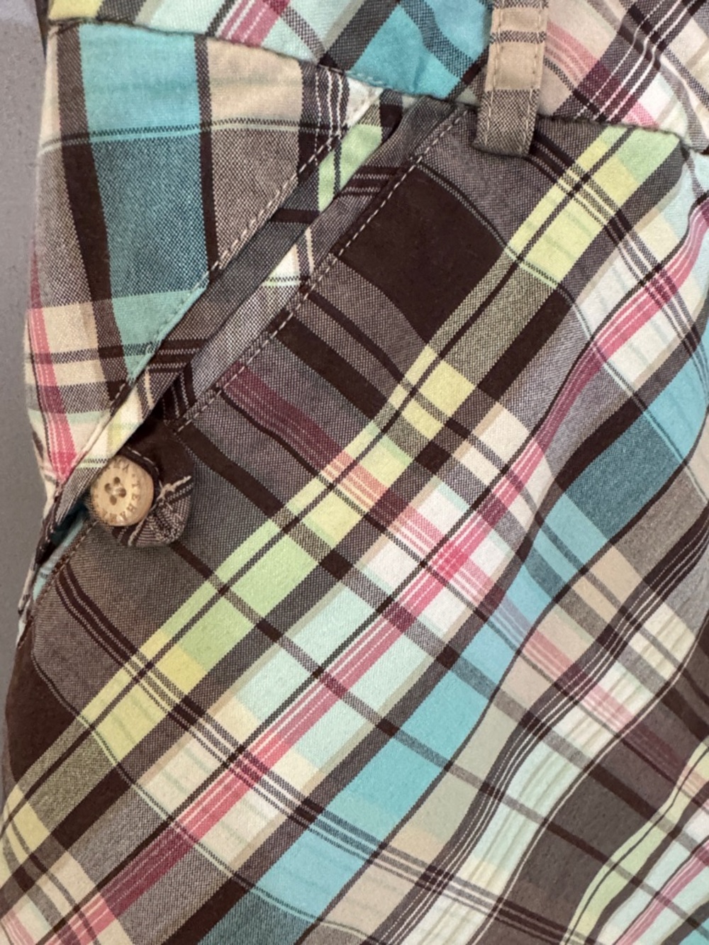 Tehama Plaid Golf Skort Size 16 Preppy Country Club Skirt Shorts - Picture 4 of 7